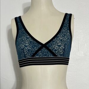 Halogen Lace Bralette with Striped Band
